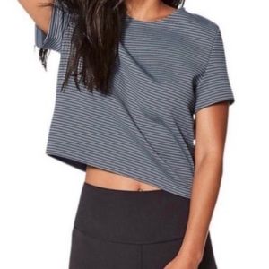 Lululemon striped crop top | small-medium